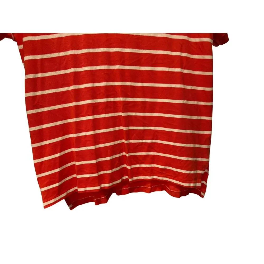 Polo Ralph Lauren Striped Polo Shirt Red White Blue Pony Cotton XXL Men's